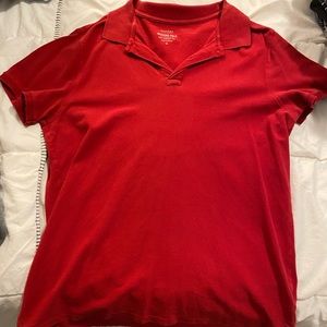 Red polo t-shirt